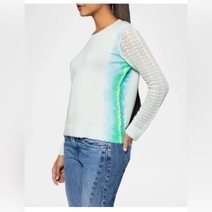 Lisa Todd Ombré Mixed Stitch Cashmere Pullover Sweater Size Large